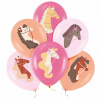 Balóny gumové párty farebné kone koníky narodeninové 6 ks