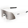 100% S3 - Matte White - HiPER Silver Mirror Lens