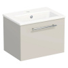Kúpeľňová skrinka s umývadlom Intedoor TRENTA 50 cm kašmírová lesklá TRE MINI 50 1Z S A3026
