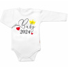 Body dlhý rukáv Baby 2024, Baby Nellys, biele, veľ. 74