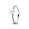 PANDORA prsten Upravená sladkovodní kultivovaná perla a pavé 50 193158C01-50