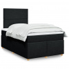 Box spring postel s matrací černá 120x190 cm textil Černý 3293514