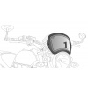 PUIG Náhradné PUIG FRONTAL PLATE 9229C karbónový vzhľad