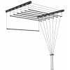 Erga Erga, stropný vešiak na sušenie bielizne 7x120 cm, čierna, ERG-SEP-10SUSSU7PCZ12