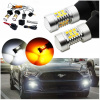 Smerovky + denné LED 2v1 7440 7443 DRL W21W Wy21W T20 USA 24LED