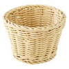Košík okrúhly priemer 13 cm polyratan svetlý 100024139