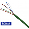 DATACOM UTP lanko CAT5E PVC 305m box zelený 1158