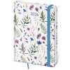 Diár 2026 týždenný A5 Vario - Wildflowers s gumičkou