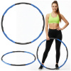 Actiget Hula hoop obruč nastaviteľná 67-88 cm ACT0133 modro-šedá