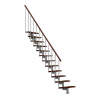 Minka STAIRS Priame modulové schodisko Style orech/sivá, 304,2 cm