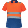 Cerva Cadiz Pánska HI-VIS polokošeľa 03050053 oranžová/navy 3XL Cerva Cadiz Pánska HI-VIS polokošeľa 03050053 oranžová/navy 3XL