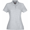 Fruit of the Loom Polokošile Lady-Fit 65/35 Polo, krátký rukáv, dámská COT16321261001-heather gre S Melír šedá