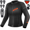 Dámska motocyklová bunda SHIMA X-MESH 2.0 LADY BLACK vzdušná DARČEKY