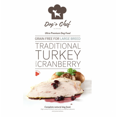 DOG’S CHEF Traditional Turkey with Cranberry for LARGE BREED 2kg