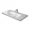 Duravit DuraStyle - Umývadlo do nábytku 1000x480 mm, 1 otvor pre batériu prepichnutý, biela 2320100000