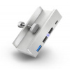 CONNECT IT USB DeskHub 4v1 na desku stolu, STŘÍBRNÝ CHU-5100-SL