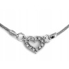 925 STRIEBORNÝ NÁHRDELNÍK SRDCE S CYRKONIAMI DARČEK (925 STRIEBORNÝ NÁHRDELNÍK SRDCE S CYRKONIAMI DARČEK)