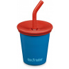 Detský pohárik so slamkou Klean Kanteen Kid Cup 10oz (w / Kid Straw Lid) - Mykonos Blue 295 ml uni