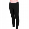 Legíny - Klasické štýlové legíny-baby 104 (128 cm legíny pre dievčatá 4f Deep Black HJ)