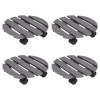 Podstavce pod kvetináč 4 ks sivé Ø30x7,5 cm WPC-ForU-3143924