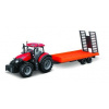 Bburago FARMLAND Case IH Optum CVX 300 s nízkopodlažným prívesom 10 cm