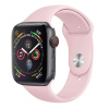 SES Silikónový remienok pre chytré hodinky Apple Watch SE 44 mm (2024) - svetlo ružový 17815