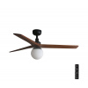FARO Barcelona | FARO 34277-11L - Stropný ventilátor KLIM M 1xE27/15W/230V orech/čierna + DO | FA34277-11L