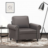 vidaXL Kreslo sivé 60 cm umelá koža - Sivá - 33869-246970
