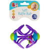 BamBam Lopta gumová/hrkálka 11cm - fialová