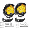 2 x 75 W LED pracovné svetlomety do auta, svetlomet traktora Žlté tienidlo