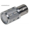 LED žiarovka BAY15D červená, 12SMD Samsung + 3W Osram 10-30V