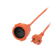 Blow 9720# Przedłużacz sieciowy ps-160 1-gniazdo bez uziemienia 20m pomarańczowy 2x1mm