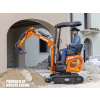 Minibager DELEKS® M100SE 1.0 tona, motor diesel Kubota 3 valec