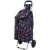 Nákupní taška na kolečkách HOPPA ST-57105 Butterfly tmavě modrá