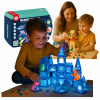 MAGNETICKÉ STAVEBNÉ BLOKY 44ks SVIETIACE PUZZLE 124A-1 +