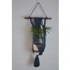 Stojan na kvety - Záhon visiaci na šnúrke boho macrame (Stojan na kvety - Záhon visiaci na šnúrke boho macrame)