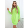 Legínovo Šaty Off White grafit melír Farba: Neónovo zelená, Veľkosť: UNI