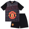 MANCHESTER UNITED FC Detské pyžamo Manchester United FC, čierne, krátky rukáv Veľkosť: 10-11 r