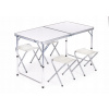 Záhradný stôl, stolík - Turistický záhradný stolík sada 4 stoličky nábytok (Turistický záhradný stolík sada 4 stoličky nábytok)