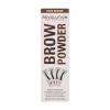 Makeup Revolution London Brow Powder Stamp & Stencil pudr na obočí se šablonami 0.65 g odstín Dark Brown