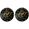 GoDan Balón fóliový 60 rokov – happy birthday/narodeniny, 45 cm, 2 ks 8595596327584