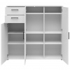 Carryhome KOMODA, biela, 120/115/40 cm - Predsieňové programy - 002427022033