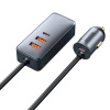 Nabíjačka do auta 2x USB/2x USB-C 120W PPSPD sivá CCBT-A0G Baseus