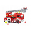 Detský stavebnicový hasičský automobil s výsuvným rebríkom a svetelnými