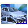 Deflektory - Protiprievanové plexi VW Golf IV 5D 1997 - 2004