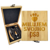 Sablio Darčeková sada na víno Milujem svojho psa: 147×168×49 mm