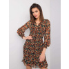 Tmavé farebné kvetované šaty 328-SK-50024.52-dark XL
