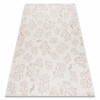 Eoshop Koberec FLAT 48774/526 Listy Ptáci - KRÉM růžový (Velikost: 140x200 cm)