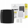 Kúpeľňový ventilátor Mission Air WINDY 100 Black T 100 mm
