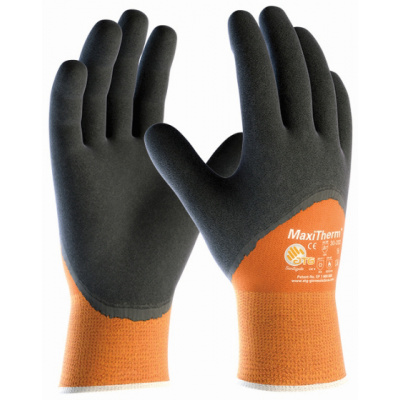ATG 30-202 MAXITHERM Zateplené pracovné rukavice Oranžová-Čierna, 10